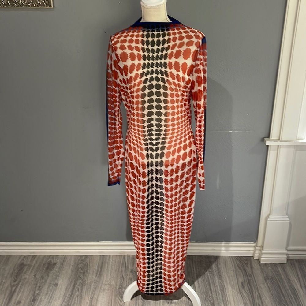 The Curve by Judani long sheer dress NWOT